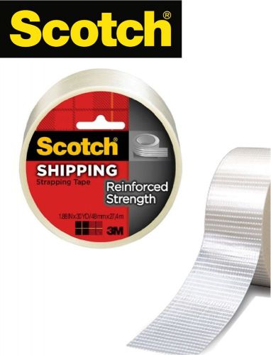 Scotch 3m reinforced strapping packaging shipment tape - commercial / industrial for sale