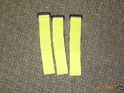 Carpet Cleaning- Set of 3 Velcro Straps-Neon Yellow