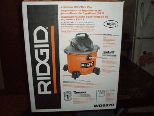 RIGID 9 Gallon Wet/Dry Vac WB0970