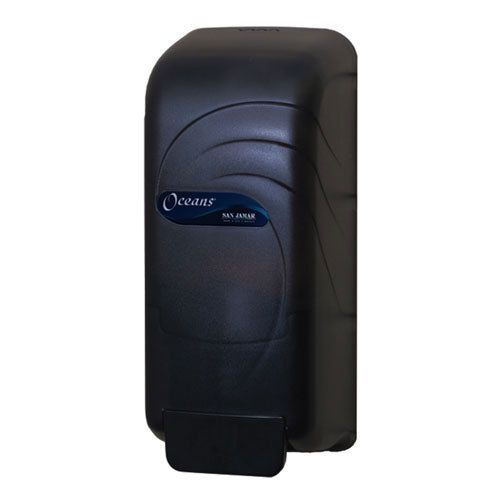 San jamar (s890) oceans liquid hand soap dispenser, wall mount, black for sale