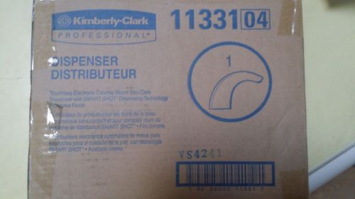 Kimberly Clark automatic soap dispensers. ..chrome