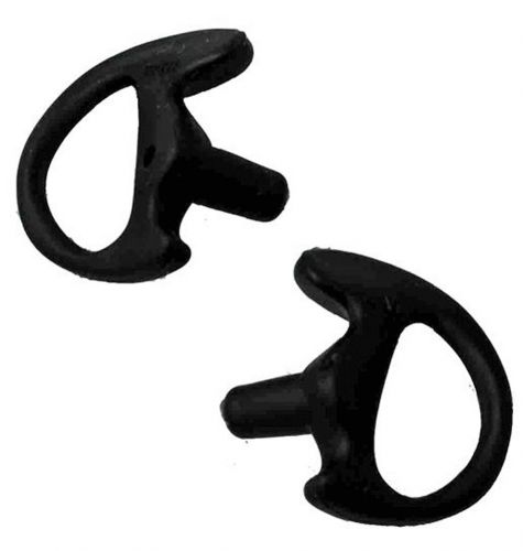 2 black l&amp;r extra large semi custom flexible open ear insert earmold s04l&amp;rxlblk for sale