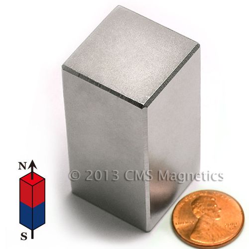 N45 Neodymium Magnet Block 1x1x2&#034; NdFeB Rare Earth Magnet 50 PC