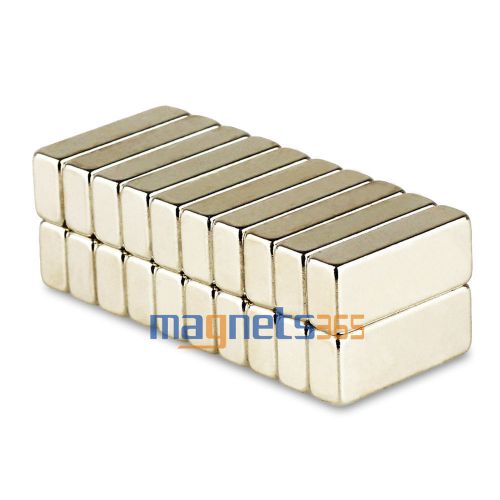 20pcs N35 Super Strong Block Cuboid Rare Earth Neodymium Magnets F20 x 8 x 5mm