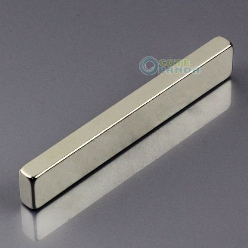 2pc Strong Strip Block Cuboid Rare Earth Neodymium Magnet 60mm x 10mm x 5mm N50