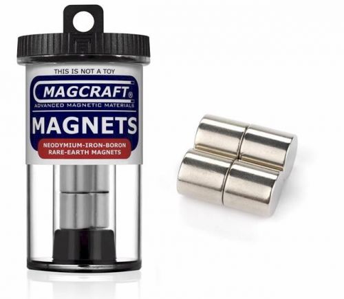 Magcraft 643 1/2&#034;x1/2&#034; Rare Earth Rod Magnets (4)
