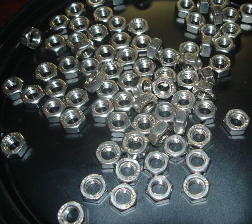 (200) m6 x 1.0 marine grade a4-80 stainless steel hex nuts - free shipping!!!! for sale