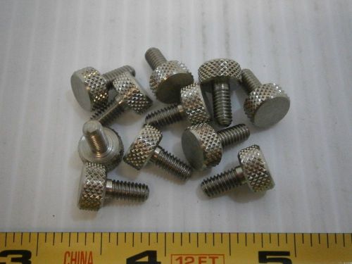 Raf 7128-SS Stainless Steel knurled thumb screw 9/16 Length 8-32 lot of 11 #348