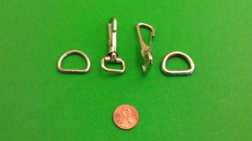 2 MINIATURE SAFETY ZINK PLATED STEEL HOOKS