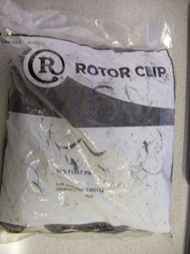 Rotor clip series sh 1 1/4&#034; sh-112st pa external retaining ring qty 500 for sale