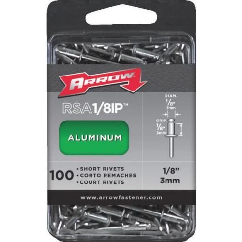 Arrow fastener rsa1/8ip arrow rivets-1/8x1/8 alum rivet for sale