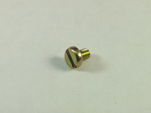 (CS-800-035) Slotted Pan Head Screw 8-32 x 1/4&#034; Zinc Yellow