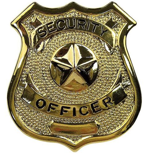Gold plated security guard badge 1904 for sale