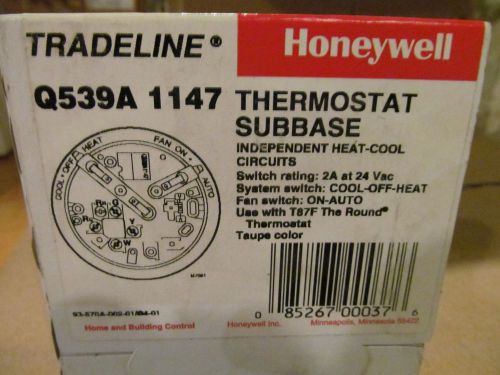 New HONEYWELL Q539A1147 Thermostat SUBBASE INDEPENDENT HEAT/COOL