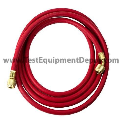 Yellow jacket 21710 10&#039;, red, standard fitting, plus ii 1/4&#034; charging hose hose for sale
