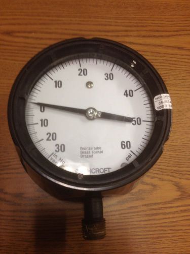 4.5&#034; ashcroft duragauge pressure gauge -30 in. hg to 60 psi for sale