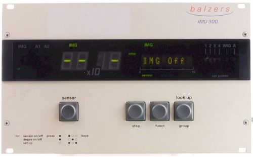 Balzers instruments img-300 vacuum ion gauge controller for sale