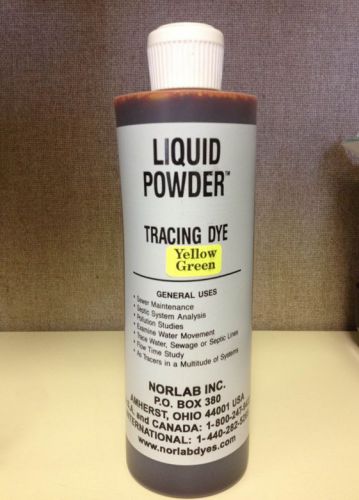 Liquid powder tracing dye - trace water sewage septic line leakage swimming pool for sale