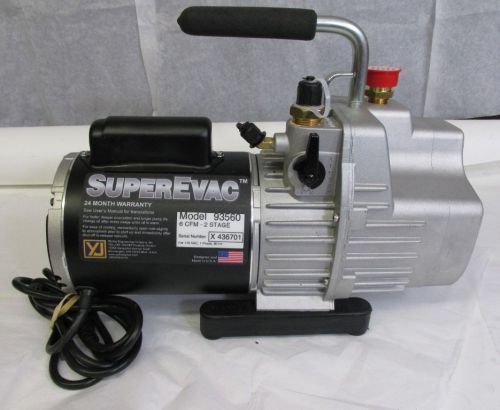 Yellow Jacket 93560 SuperEvac-6 CFM Vacuum Pump