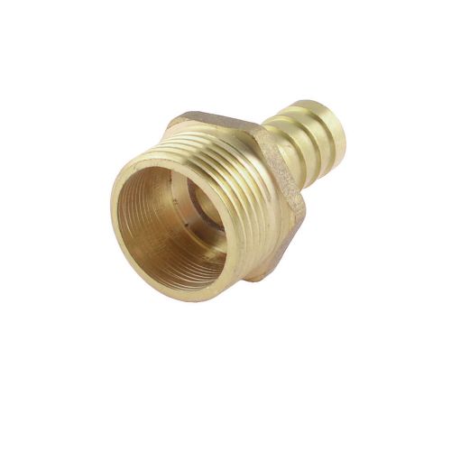Brass 14mm Hose Barb to 3/4&#034; PT Male Thread Pneumatic Coupling Connector