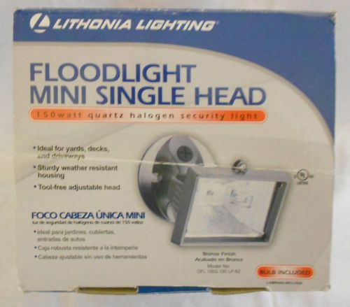 Lithonia lighting 150 watt mini single head quartz halogen floodlight for sale