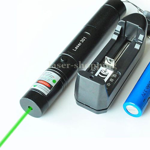 Astronomy Military Green Beam Laser Pointer Adjustable Focus +Battery Charger