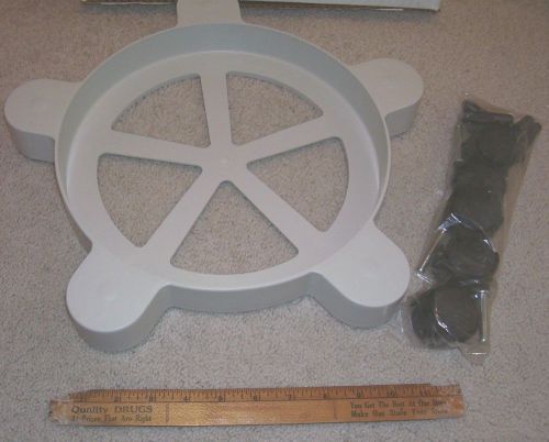 Pail dolly, fits 11&#034; diameter pails, 5 wheels, new in original box for sale