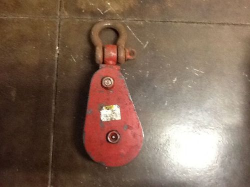 Johnson 4 Ton Snatch Block. For 3/8&#034; 1/2&#034; Wire Rope.