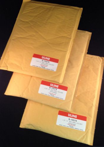 Lot of 3 25 Packs of Bin Label Holders Model S-15579 4 x 2-1/4&#034; (75 Total)