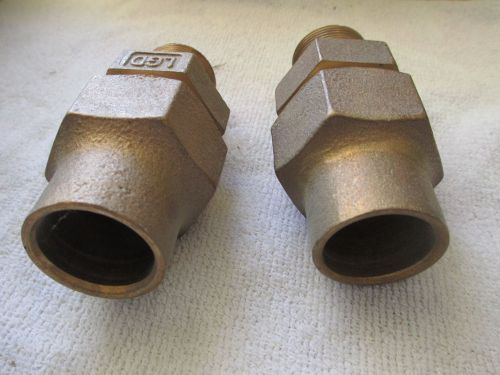 Two pcs legend 1&#034; flare x 1&#034; male ip adapter 4100-1 (313-005) for water service for sale