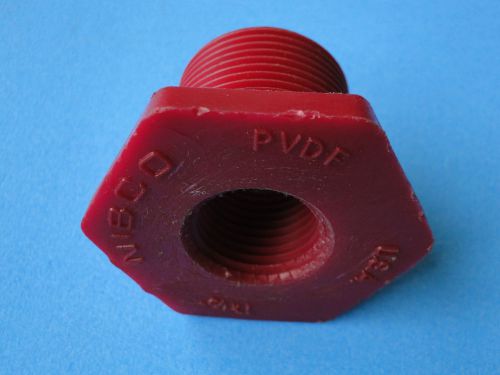 Nibco reducer pvdf sch-80 threaded size: 1 x 1/2 for sale