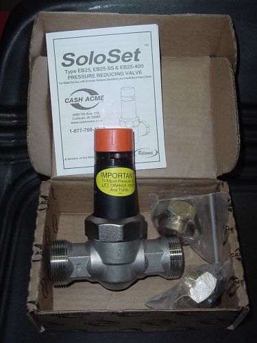 NIB CASH ACME SOLOSET 23139-0045 1&#034; PRESSURE REDUCING DOUBLE UNION SWEAT