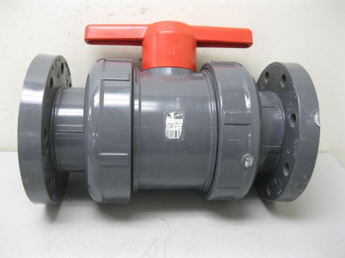 4&#034; 150# spears pvc flanged ball valve 2323-040 new d15 (1718) for sale