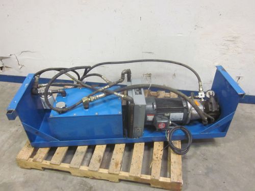 Us motor 5-hp 3-ph hydraulic power unit pump &amp; tank thermal transfer 184tc for sale
