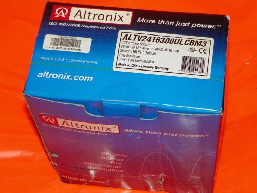 Altronix power supply ALTV2416300ULCBM3 CCTV CAMERA 16 OUTPUTS 24VAC 12.5 AMP AD