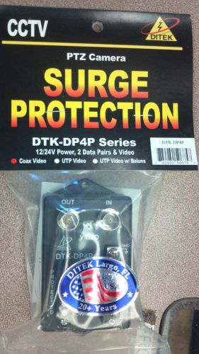 DITEK DTK-DP4P PTZ Camera Protection, SURGE PROTECTION 12/24V COAX VIDEO NEW