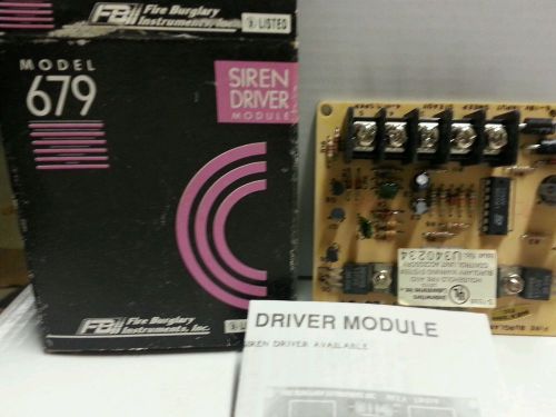 Fbi model 679 siren driver module for sale