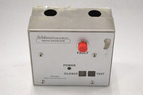 EDSTROM RAI-603 REMOTE ALARM INDICATOR LAB EQUIPMENT B299726