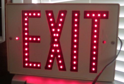 Dual LED Neon Lighted Exit Sign (Red and Green) - Business Sign (Salida)