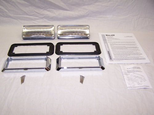 New pair whelen 700 series  white super led lightheads and new mounting kits for sale