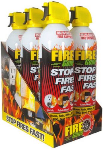 1 x Max Professional 6 Can Pre Loaded Fire Gone Display