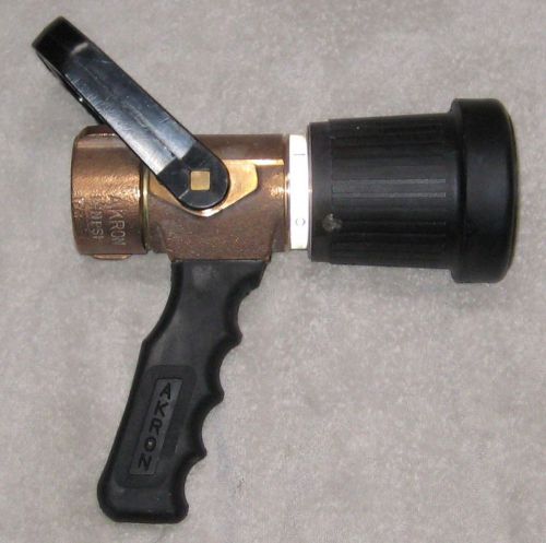 Fog Nozzle 1-1/2&#034; Akron 3019 Brass Pistol Grip Water or AFF Foam New - OS