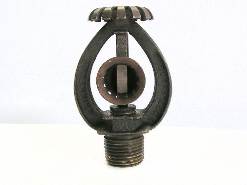 Grinnell duraspeed fire sprinkler head brass upright 286 / 52 ~ steampunk for sale