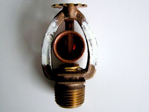 Gem Brass Fire Sprinkler Head Pendant 212 F / 100 C 1980  ~ Steampunk