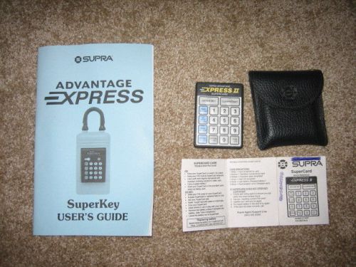 Supra Advantage Express II Supercard with pouch and user guide - Real Estate