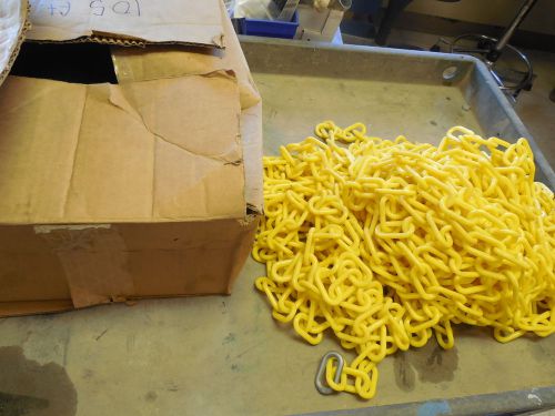 New no name yellow plastic chain 2&#034; 150&#039; for sale
