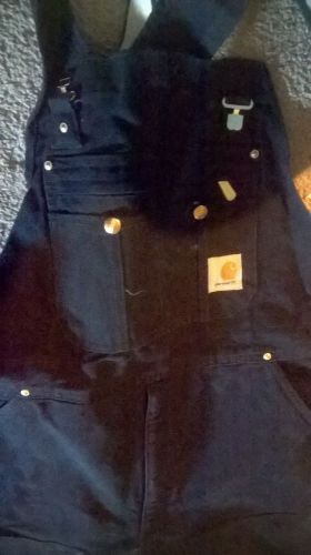 Carhartt double front, quilt lined bib overalls for sale