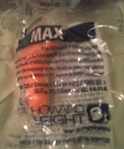 Lot of 9 howard leight max-1 foam ear plugs uncorded for sale