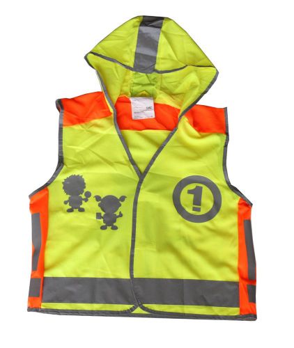 Reflective Safety Vest Neon Orange Safety Vest with Reflective Strip ForChildren