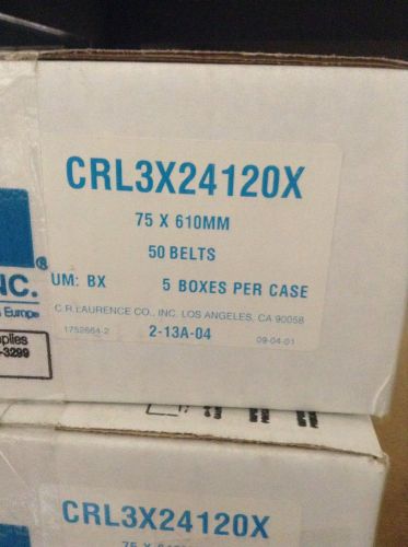 CRL 3&#034; x 24&#034; 120X Grit Glass Grinding Belts For Portable Sanders 10 Per Box